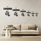 Boxing Gloves House Number Street Address Metal Sign