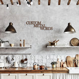 Custom Metal Words Wall Art