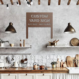 Custom Yard Metal Sign with Stakes