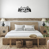 Deer in the Woods Nature Scene Metal Wall Art
