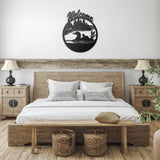 Duck Lake House Welcome Metal Sign