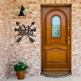 Explore Arrow Mountains & Trees House Number Metal Sign