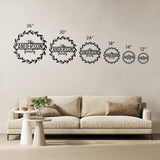 Family Name Wreath Metal Art