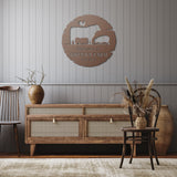 Farm Animals Metal Sign