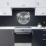Flamingo Address Sign