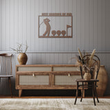 Golf Grandpa Metal Wall Art