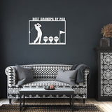 Golf Grandpa Metal Wall Art