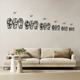Halloween 3 Panel Scary Coffins Metal Wall Art