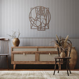 Hand Hoagard Geometric Davinci Vitruvian Metal Wall Art