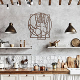 Hand Hoagard Geometric Davinci Vitruvian Metal Wall Art