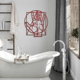 Hand Hoagard Geometric Davinci Vitruvian Metal Wall Art