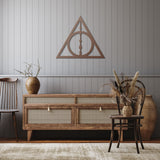 Harry Potter Deathly Hallows Wand Metal Wall Art
