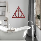 Harry Potter Deathly Hallows Wand Metal Wall Art