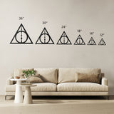 Harry Potter Deathly Hallows Wand Metal Wall Art