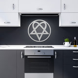 Heartagram Metal Wall Art