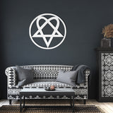 Heartagram Metal Wall Art