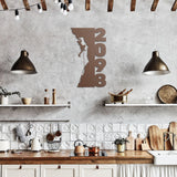 Hiking House Number Metal Sign