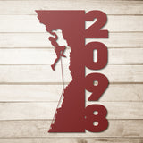 Hiking House Number Metal Sign