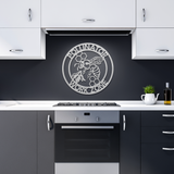 Honey_Bee_Hive_Pollinator_Metal_Sign_Silver_Dark_Kitchen_Mockup.png