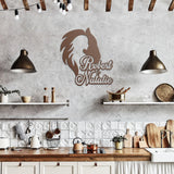 Horse Girl with Names Metal Sign