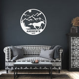 Horse Nature Scene Mountains Ranch Metal Sign