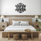 House Number Frame Steel Metal Sign