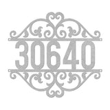 House Number Frame Steel Metal Sign