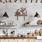 Hummingbird Garden Metal Stake