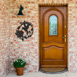 Hummingbird Round Metal Art