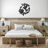 Hummingbird Round Metal Art