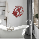 Hummingbird Round Metal Art