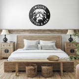 I Love Guns Titties and 4x4 Metal Wall Art