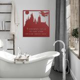 I Solemnly Swear HP Castle Quote Metal Sign