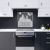 I Solemnly Swear HP Castle Quote Metal Sign