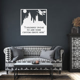 I Solemnly Swear HP Castle Quote Metal Sign