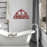 In God We Trust, Guns are Just Backup Metal Sign