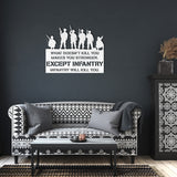 Infantry US Armed Forces Funny Quote Metal Wall Art