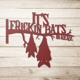 It's frickin bats in here Metal Wall Art