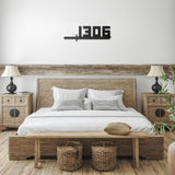 Katana Sword House Number Metal Wall Art