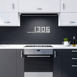 Katana Sword House Number Metal Wall Art