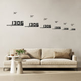 Katana Sword House Number Metal Wall Art