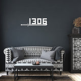 Katana Sword House Number Metal Wall Art