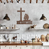 Kneeling Soldier Fallen Veteran Army Warrior Metal Wall Art