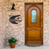 Mid Century Welcome Metal Sign