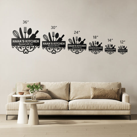 Nana's Kitchen Metal Wall Art