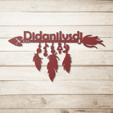 Native_Arrow_Cherokee_Welcome_Metal_Sign_Red_Simple_Wood_BKGD_Mockup.png