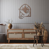 Peace Dove with Cross Metal Wall Art
