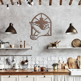 Peace Dove with Cross Metal Wall Art