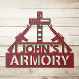 Personalized Armory Metal Sign
