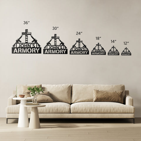 Personalized Armory Metal Sign